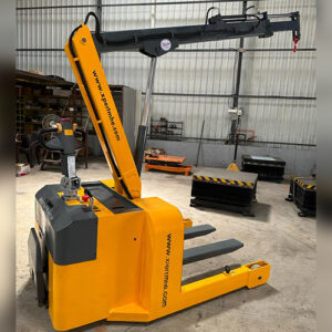 Electric Stacker With Boom Crane Capacity 1.5Ton